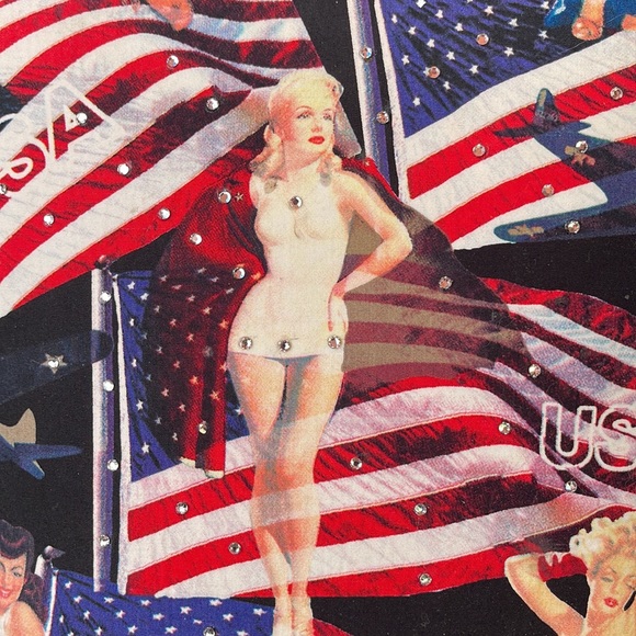 Made in USA pinup Girls patriotic handbag. - Picture 2 of 9